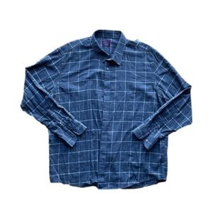 UNTUCKIT Plaid Flannel Button Down Long Sleeve Shirt Men’s Size XXL 100% Cotton